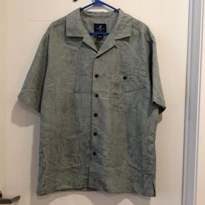 Caribbean Joe Button Down Island Print Shirt